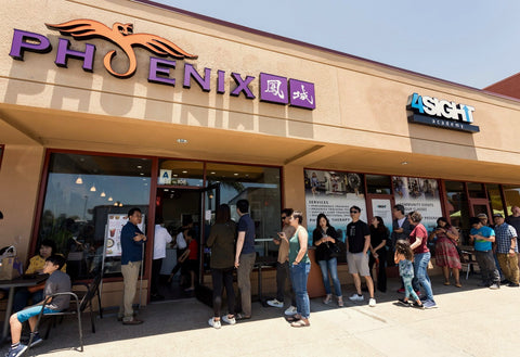 An opening day storefront shot of our Phoenix Dessert location in San Diego, CA