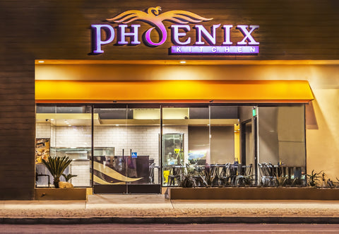 A storefront shot of our Phoenix Kitchen location in Temple City, CA