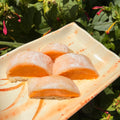 Giant mango wrapped in soft mochi.